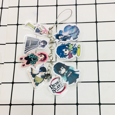 5 Dây móc chùm Kimetsu no Yaiba chibi tổng 30 miếng