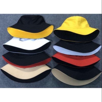 Mũ bucket trơn 2 mặt vành tròn phong cách Ulzzang form unisex nam nữ