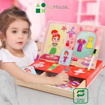 Đồ chơi xếp hình cho bé bộ ghép hình nam châm giúp bé rèn luyện trí tuệ, sự sáng tạo