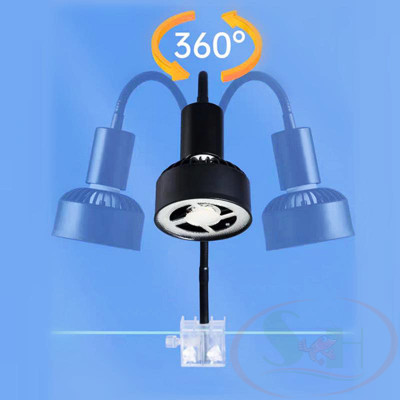 Đèn led rọi KaoKui Aquarium Fan Lamp KK18 wrgb kèm quạt tản nhiệt làm mát bể cá tép thủy sinh
