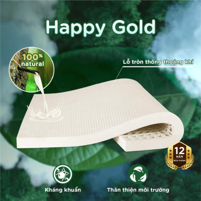 Nệm cao su thiên nhiên Kim Cương Happy Gold