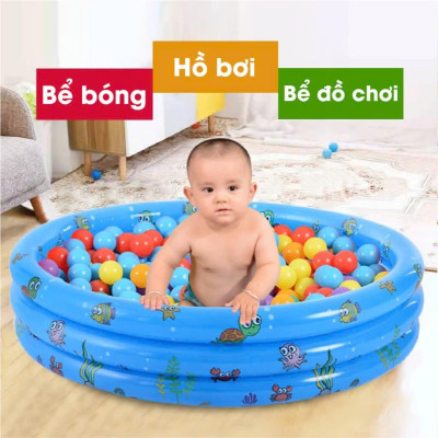 Bể bơi cho trẻ em hồ bơi cho bé phao bơi cho bé bể bơi cho bé chống trượt bóng hình tròn 3 tầng 1m68