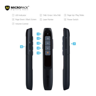 Bút trình chiếu MicroPack POINTER LITE - Hàng Chính Hãng