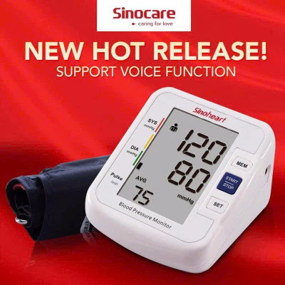Đèn Ốp Trần Máy-Đo-Huyyết-Áp Sinocare Thông Minh Tự Động - Công Nghệ Đức, Hỗ Trợ Giọng Nói Tiếng Việt