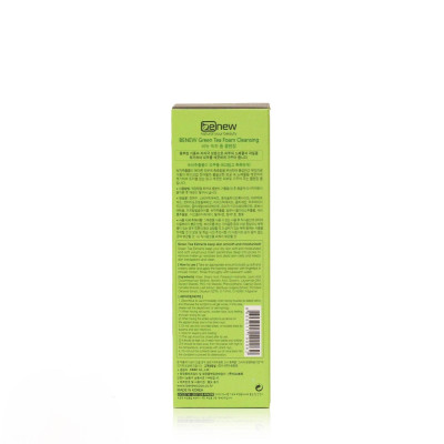 Sữa Rửa Mặt Tinh Chất Trà Xanh sạch nhờn ngừa mụn Benew Green Tea Foam Cleansing Hàn Quốc (100ml) – Hàng Chính Hãng
