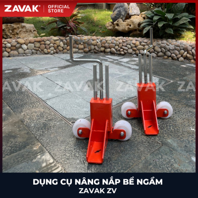 Dụng Cụ Nâng Nắp Bể Ngầm Inox ZAVAK ZV200 (<200kg) Phụ Kiện Mở Khóa Bulong Nắp Bể Âm Sàn