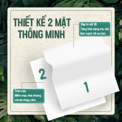 Khăn vải khô đa năng Lamy EcoWipes gói 60 tờ không mùi không cồn không chất tẩy trắng