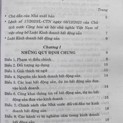 Luật Kinh Doanh Bất Động Sản Năm 2023 ( Sửa đổi, bổ sung năm 2024 )