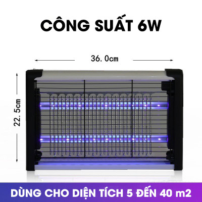 Đèn bắt muỗi, đèn diệt côn trùng, máy diệt ruồi tự động bằng sóng ánh sáng, máy bắt muỗi có lưới bảo vệ an toàn, sử dụng tại nhà, cơ quan trường học, quán ăn