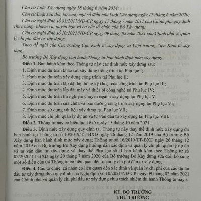 Định Mức Dự Toán Xây Dựng Công Trình - Phần Xây Dựng Và Khảo Sát 