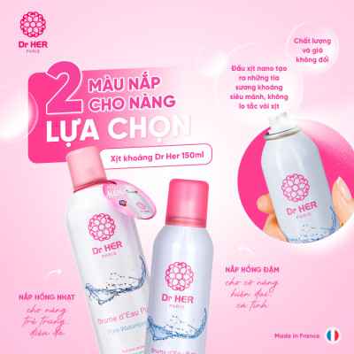 Xịt khoáng cấp ẩm da Dr HER Paris_400ML