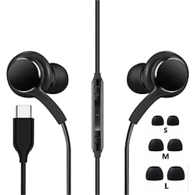 Tai nghe USB-C type C có Micro nhét tai cho Samsung Galaxy S23 Ultra S22 S21 FE S20 Z Flip 3 Fold 4 A53 A54 headphone - miếng lót chuột