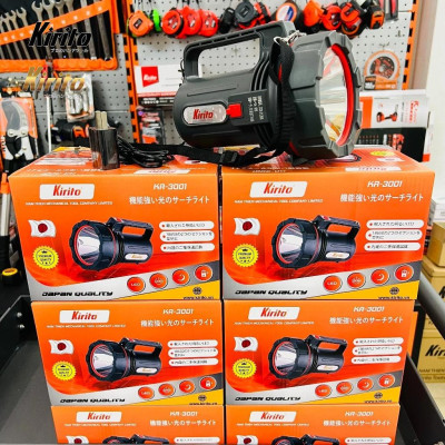 Đèn pin cầm tay thương hiệu Kirito nhật bản, chống nước , sử dụng bóng led, pin lion sáng 12h
