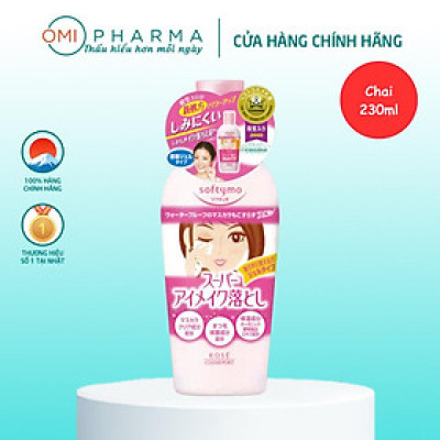 Gel Tẩy Trang Mắt Softymo Suprer Eye Make Up Remover Kose Nhật Bản 230ML