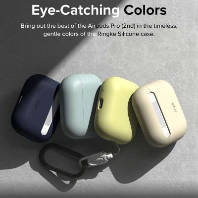 Vỏ Ốp dành cho AirPods Pro 2 RINGKE Silicone - Hàng Chính Hãng