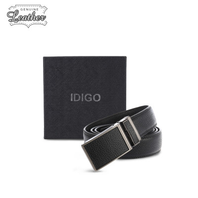 Thắt Lưng Nam Da Thật IDIGO MD1-4036 Màu Đen