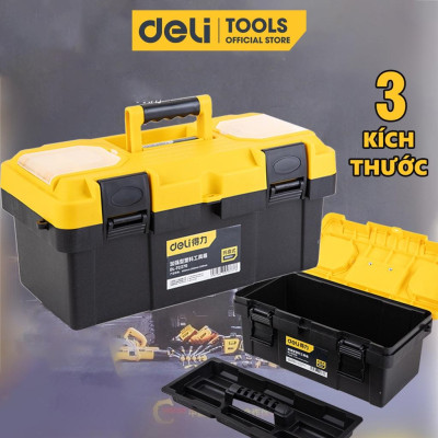 Hộp Đựng Đồ Nghề, Dụng Cụ Đa Năng Deli Cao Cấp Chính Hãng 14/17/19