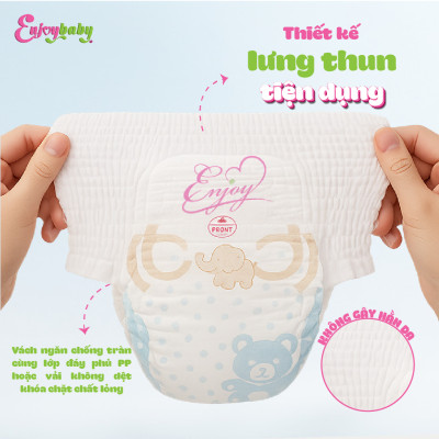 Tã quần trẻ em Enjoy New mềm mại thấm hút tốt Gói trung S/M/L/XL 16-24 miếng