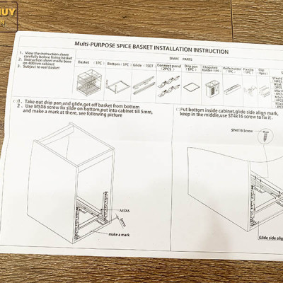 Giá để dao thớt gia vị sơn nano bảo hành han gỉ 10 năm