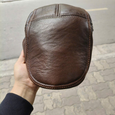 Mũ beret nam da bò cao cấp BHY1901 Mũ bê rê. Nón nồi nam