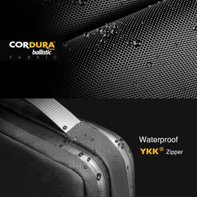 TÚI ĐEO CHÉO TOMTOC H14 (USA) URBAN CODURA SHOULDER BAGS FOR MACBOOK, LAPTOP, TABLET... 15.4″ BLACK - HÀNG CHÍNH HÃNG