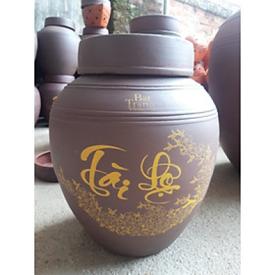 Hũ đựng rượu gốm sứ Bát Tràng loại 15L
