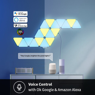 Yeelight Smart Light Panels Starter Kit 6P - Đèn LED RGB lắp ghép cao cấp thông minh - Hàng Chính Hãng
