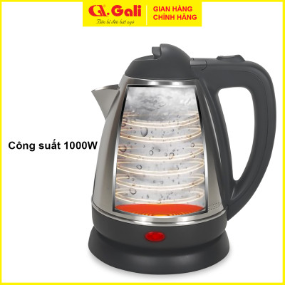 Bình Đun Siêu Tốc GALI GL-0018C GL-0025 GL-0012A GL-0050 GL-0017C GL-0018I GL-17X GL-18F GL-18K GL-18E dung tích từ 1,2 lít - 5 lít, Inox (SUS 304) , không bị phôi nhiễm, bảo hành chính hãng