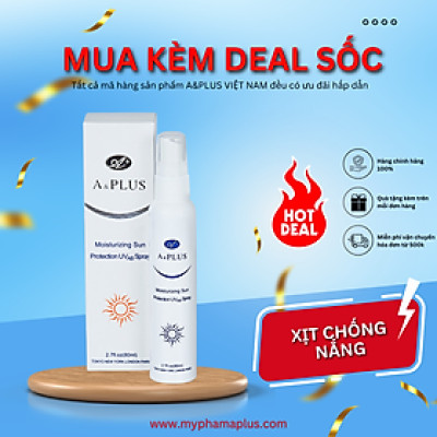 Chai Xịt Chống Nắng Dưỡng Ẩm A&Plus B009 (80ml)