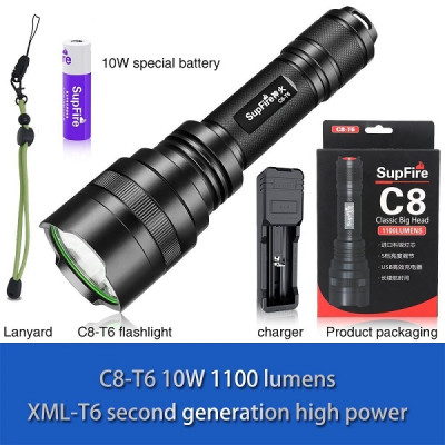 Đèn pin Supfire C8-T6 Led Vàng xuyên khói