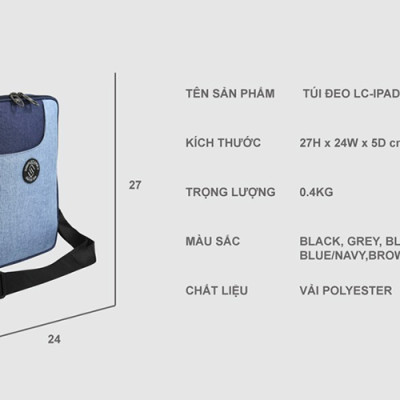 Túi Đeo SimpleCarry LC Ipad (27 x 5 cm)