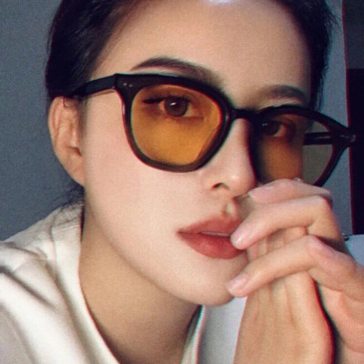 Kính Mát Unisex Nam Nữ Thời Trang Dáng Tròn Ulzzang Phong Cách Retro
