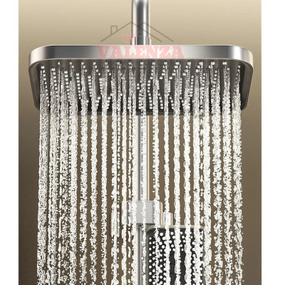 (Tặng ống nối cây sen) Sen cây phím đàn đồng mạ nano xám màn hình hiển thị nhiệt độ tự động kèm xịt vệ sinh