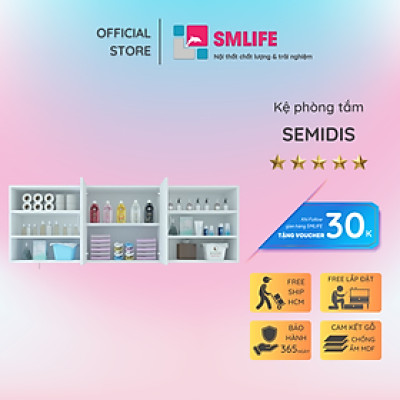 Tủ phòng tắm gỗ hiện đại SMLIFE Semidis