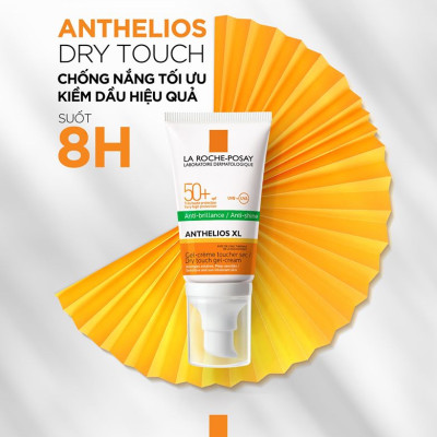 Kem Chống Nắng Không Màu Kiểm Soát Dầu La Roche-Posay Anthelios XL Dry Touch Gel-Cream SPF 50+ UVB & UVA (50ml) - TẶNG MÓC KHÓA