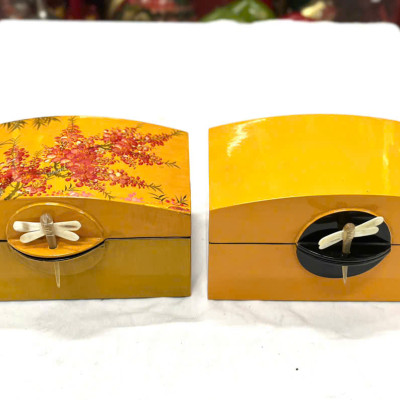 Hộp trang sức sơn mài độc đáo có kèm khóa chuồn chuồn