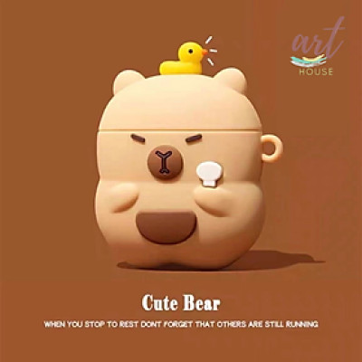 Ốp Capybara dành cho Airpods 1,2/ Airpods Pro/ Airpods Pro 2/ Airpods 3 hot Trend- Hàng chính hãng