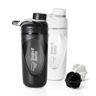 Bình lắc Lock&Lock 800ml Balance Shake It Bottle màu đen HAP949BLK - Hàng chính hãng có quai xách và thanh đo dung tích - JoyMall