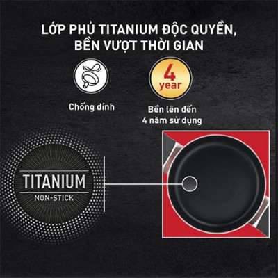 Nồi chống dính nắp kính Tefal Day By Day (20cm/22cm) - Hàng chính hãng