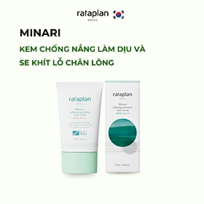 Kem chống nắng Minari RATAPLAN dịu nhẹ, se khít lỗ chân lông, dưỡng da và cấp ẩm 50ml