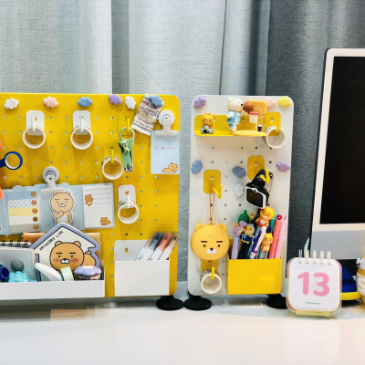 Chân đứng đặt bàn + chân kẹp bàn + móc U vách ngăn Dola Home - Phụ kiện bảng Pegboard