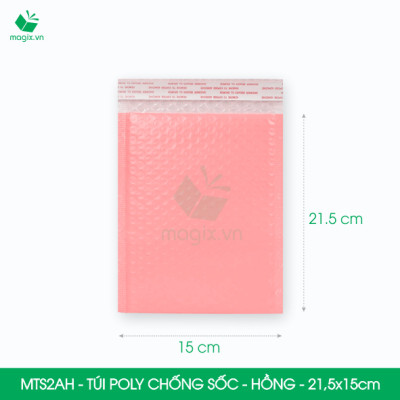 MTS2A MTS2AH - 21.5x15cm - COMBO 25 TÚI GÓI HÀNG CHỐNG SỐC BỌC BÓNG KHÍ - NHIỀU MÀU