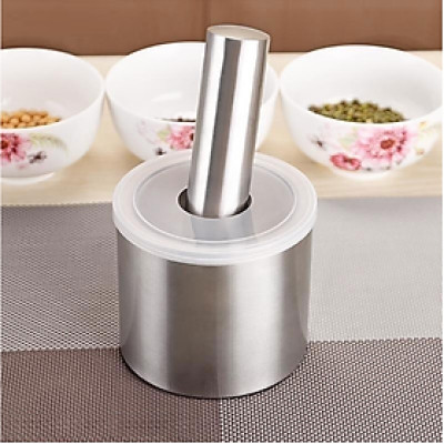 Bộ cối chày nhà bếp Inox 304 PaKaSa chống nấm mốc trọn đời không gỉ sét - Hàng chính hãng