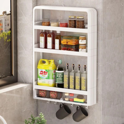 Kệ Đựng Gia Vị, Kệ Để Đồ Nhà Bếp, Kệ Để Đồ Dùng Nhà Bếp Gắn Tường Tiện Dụng Kệ Treo Tường Đựng Lọ Gia Vị Và Gia Vị Đa Chức Năng - HÀNG CHÍNH HÃNG MINIIN