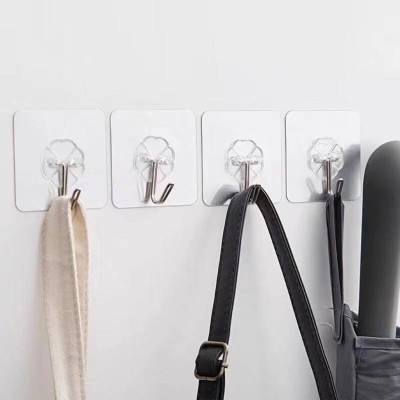 10 Móc Dán Tường Nhỏ Gọn Tiện Lợi ,Móc Nhựa Trong Suốt, Móc Treo Tường Siêu Dính, Treo Đồ Đa Năng, Treo Đồ Dùng Gia Đình, TakyHome 2213set10
