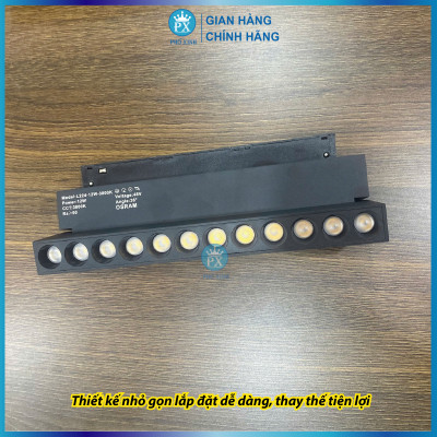 Bộ Đèn GẤP Ray Nam Châm 12W  Chiếu Rọi SpotLight Sử Dụng Chip Led O s r a m