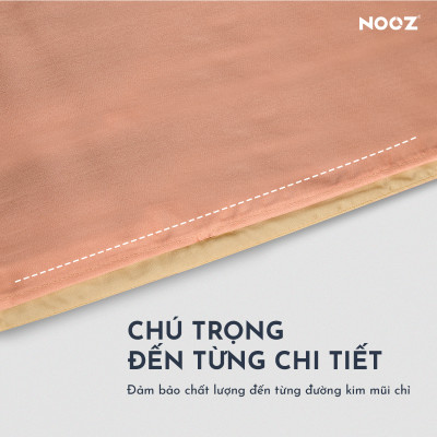 Ga Giường Lụa 60s NOOZ Bedding 1m6x2m & 1m8x2m Trơn Nhiều Màu Vải Mát Lạnh Mềm Mịn Thoáng Khí