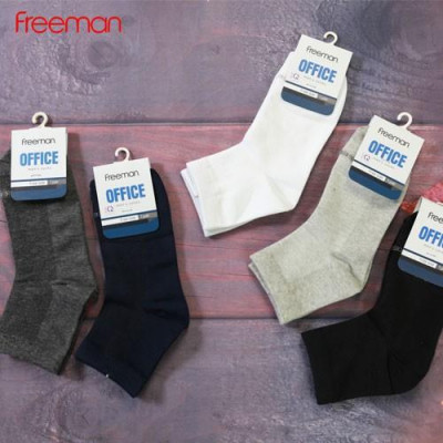 Combo 10 đôi Tất vớ cổ trung, chất liệu cotton FREEMAN [SOF30...]