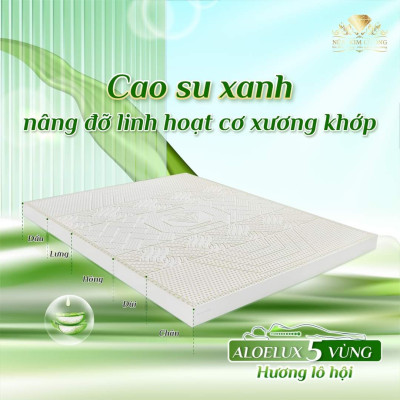 Nệm Cao Su Kim Cương 5 ZONE ALOE