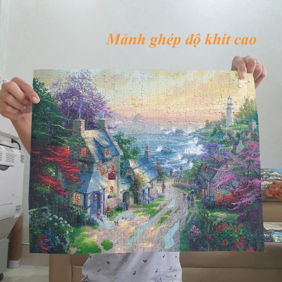 Bộ tranh xếp hình cao cấp 1000 mảnh 50x80cm – Bến Sông Trăng